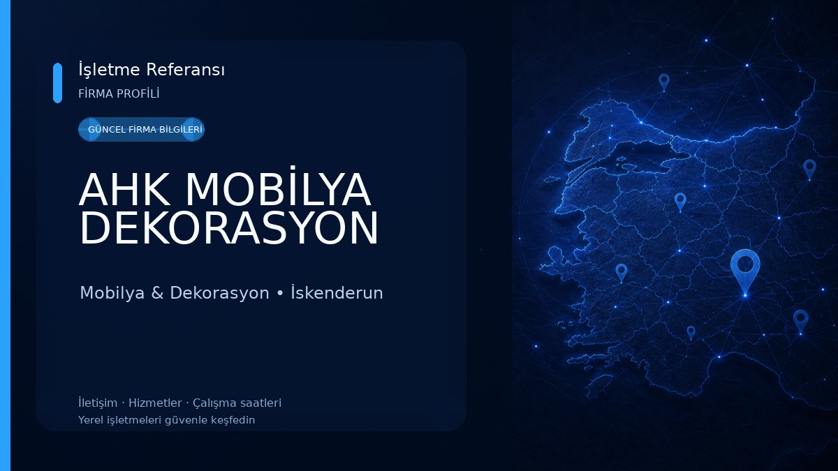 AHK MOBİLYA DEKORASYON Mobilya & Dekorasyon