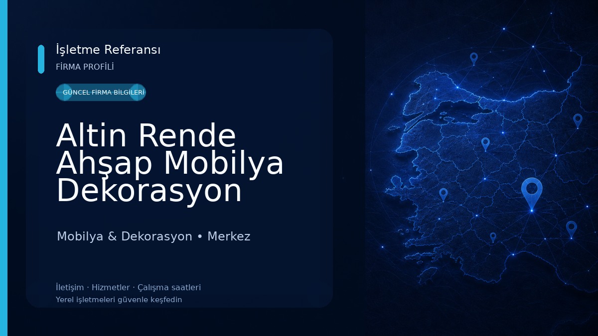 Altin Rende Ahşap Mobilya Dekorasyon Mobilya & Dekorasyon