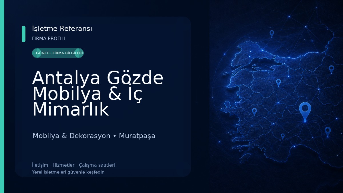 Antalya Gözde Mobilya & İç Mimarlık Mobilya & Dekorasyon