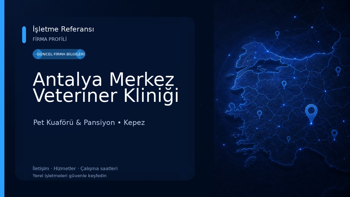 Antalya Merkez Veteriner Kliniği Pet Kuaförü & Pansiyon