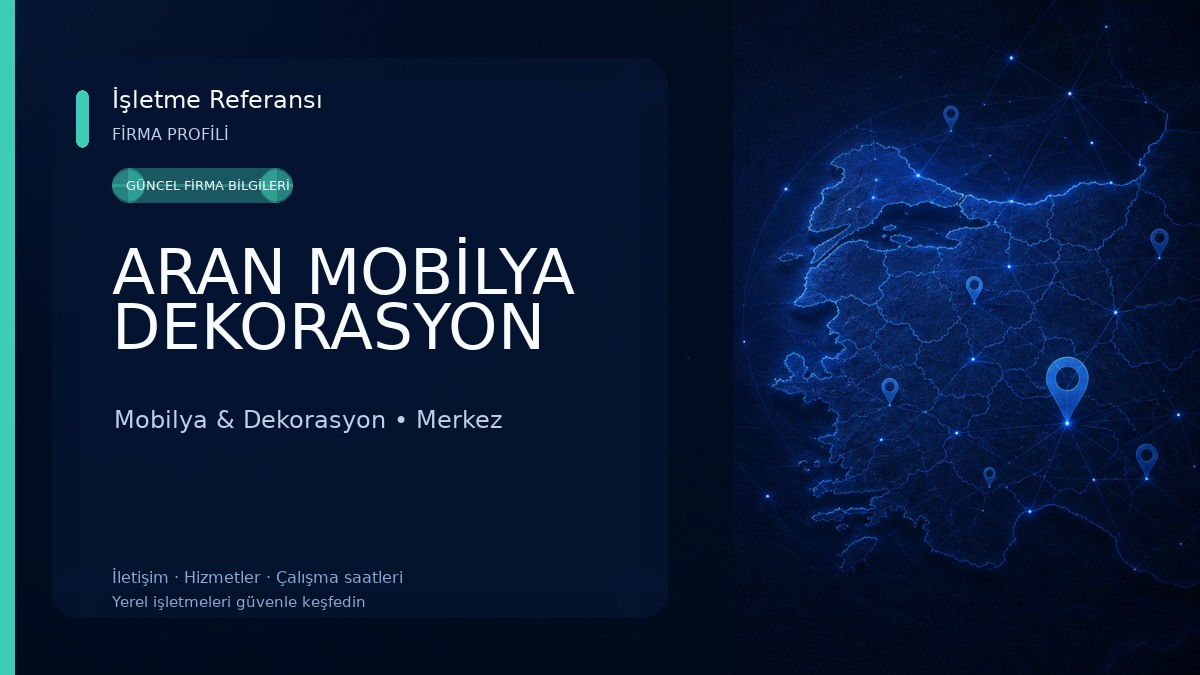 ARAN MOBİLYA DEKORASYON Mobilya & Dekorasyon