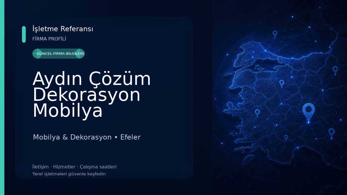 Aydın Çözüm Dekorasyon Mobilya Mobilya & Dekorasyon