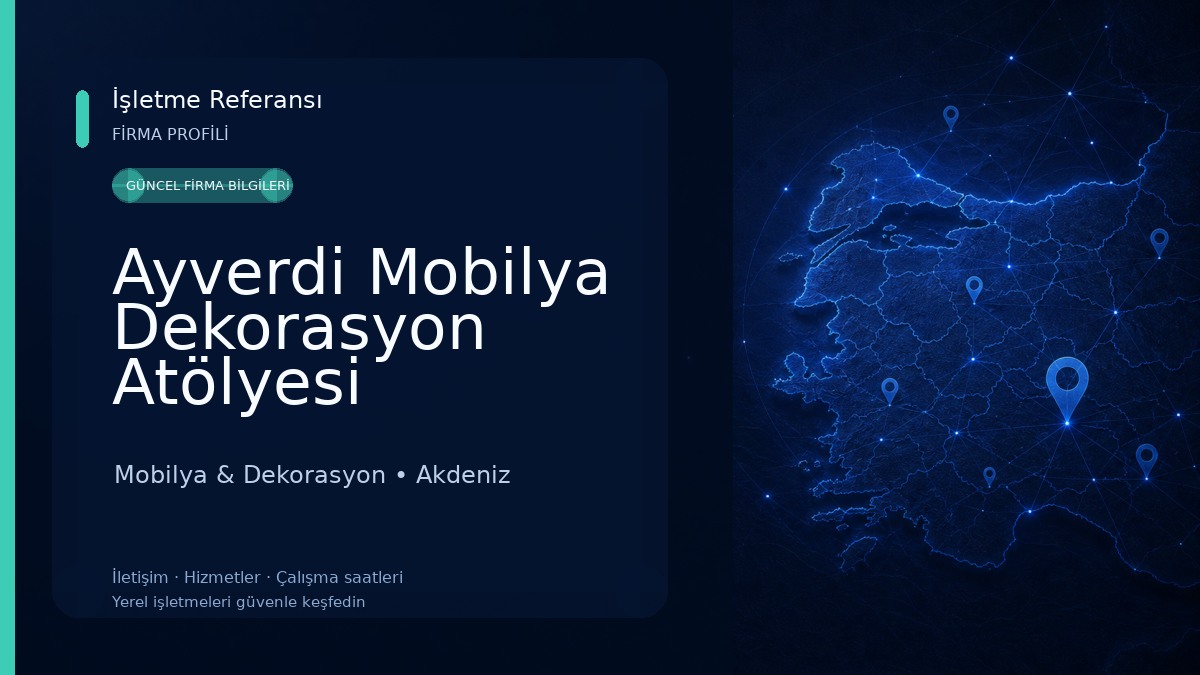 Ayverdi Mobilya Dekorasyon Atölyesi Mobilya & Dekorasyon
