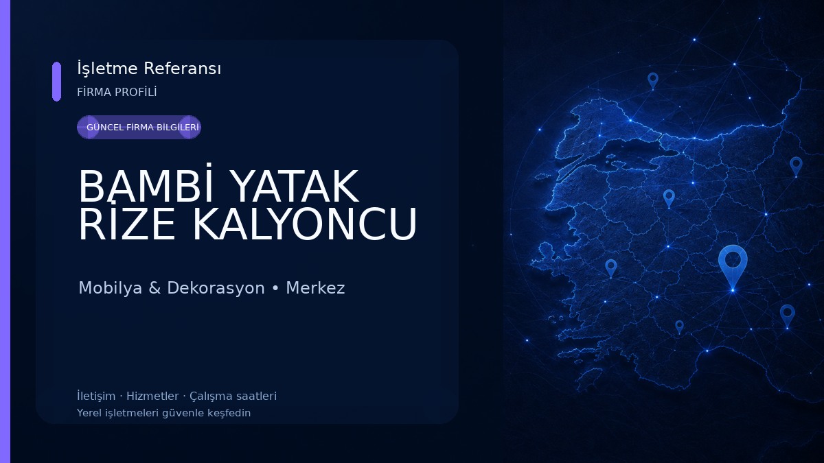 BAMBİ YATAK RİZE KALYONCU Mobilya & Dekorasyon