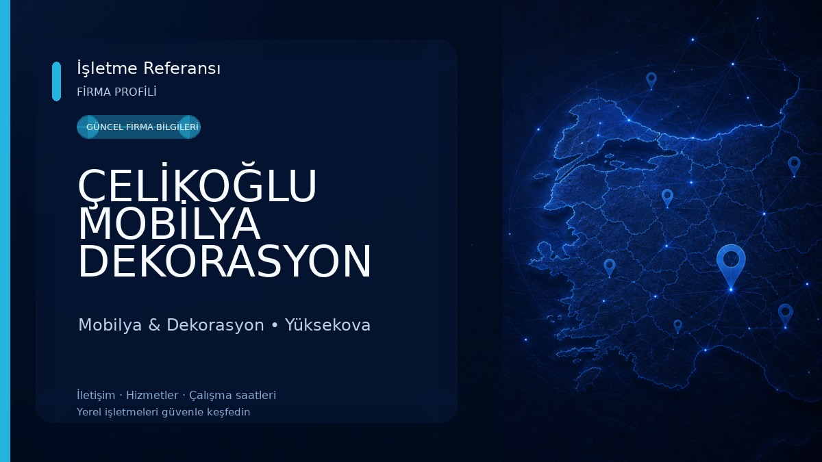 ÇELİKOĞLU MOBİLYA DEKORASYON Mobilya & Dekorasyon