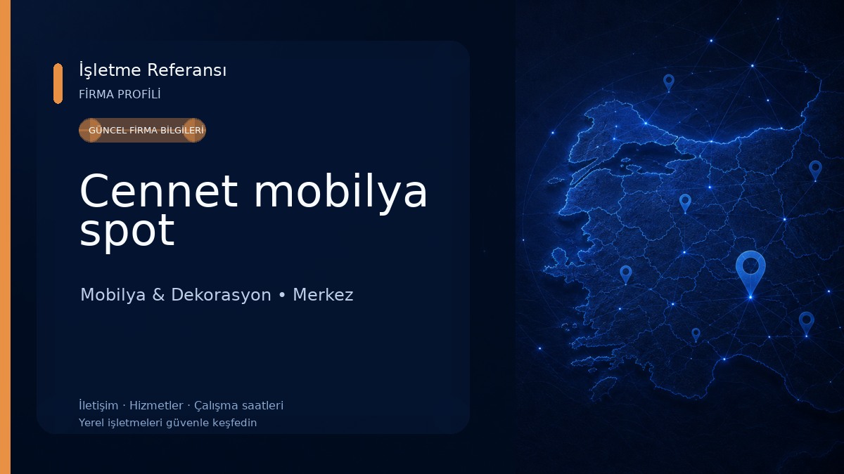 Cennet mobilya spot Mobilya & Dekorasyon