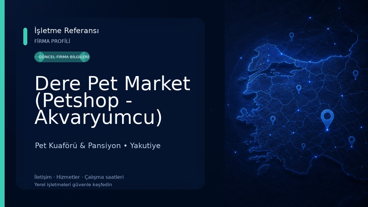 Dere Pet Market (Petshop - Akvaryumcu) 