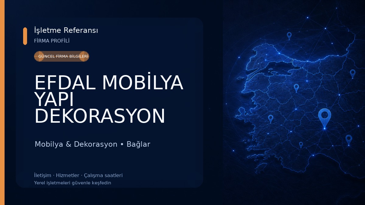 EFDAL MOBİLYA YAPI DEKORASYON Mobilya & Dekorasyon