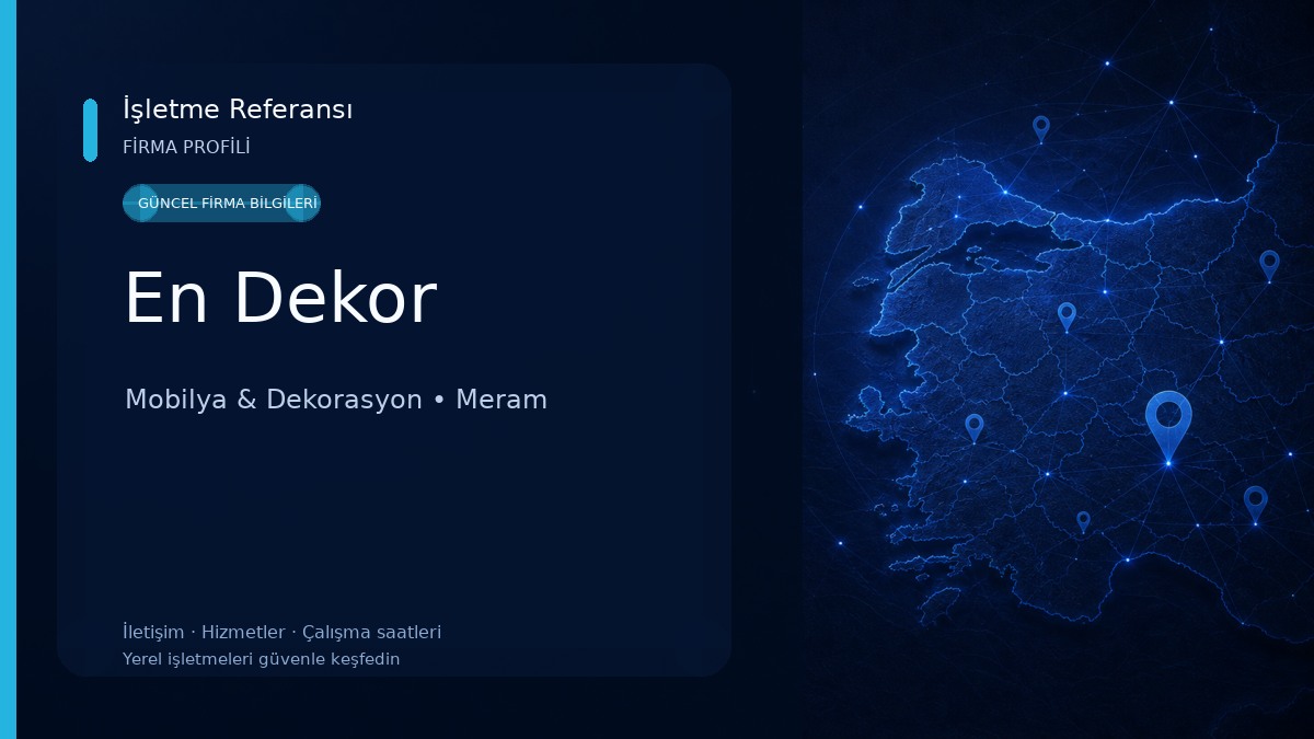 En Dekor Mobilya & Dekorasyon