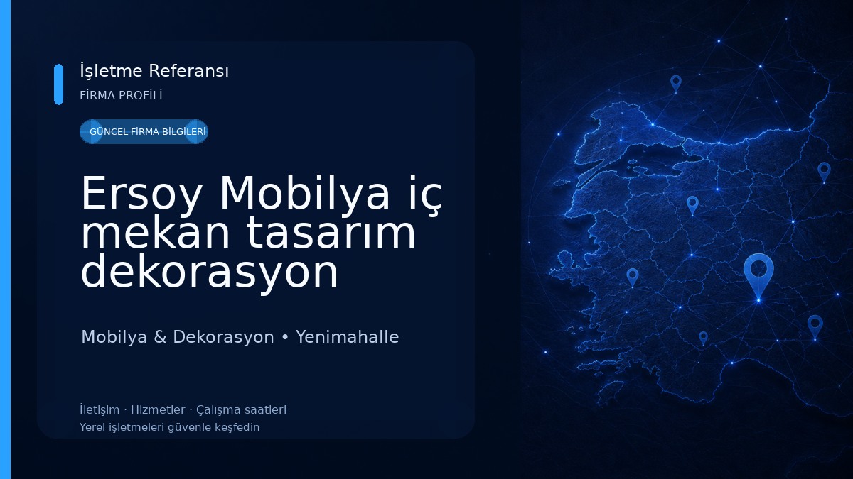Ersoy Mobilya iç mekan tasarım dekorasyon Mobilya & Dekorasyon
