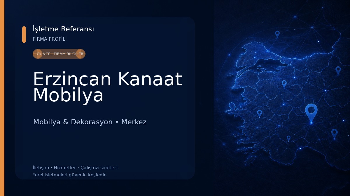 Erzincan Kanaat Mobilya Mobilya & Dekorasyon