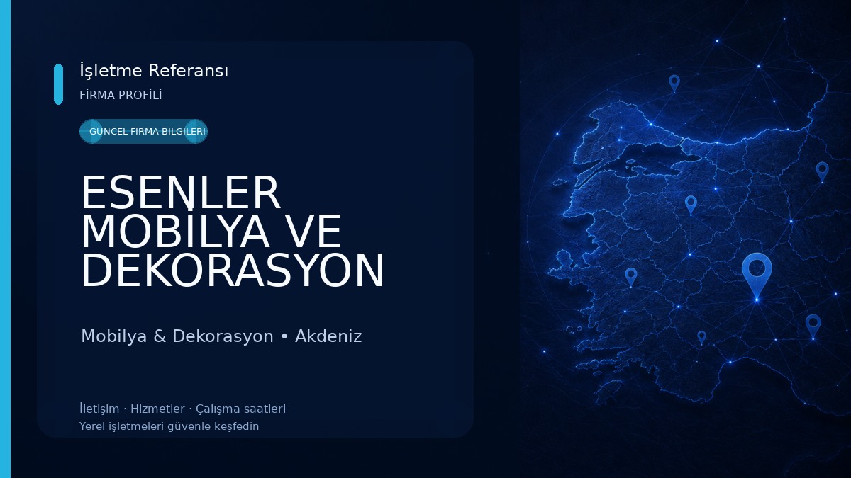 ESENLER MOBİLYA VE DEKORASYON Mobilya & Dekorasyon