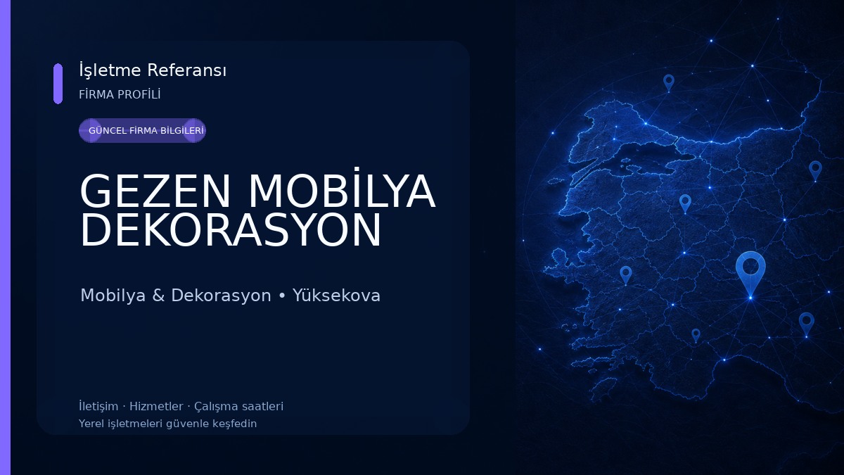 GEZEN MOBİLYA DEKORASYON Mobilya & Dekorasyon