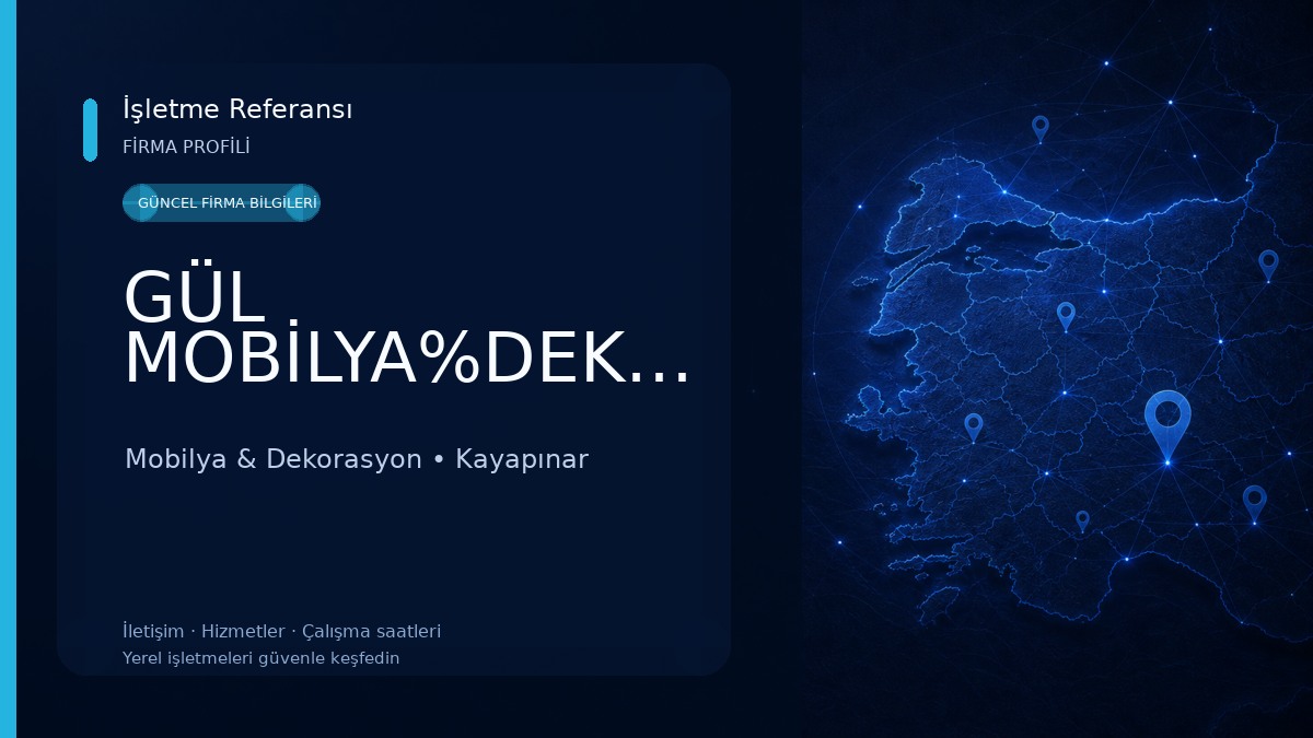 GÜL MOBİLYA%DEKORASYON Mobilya & Dekorasyon