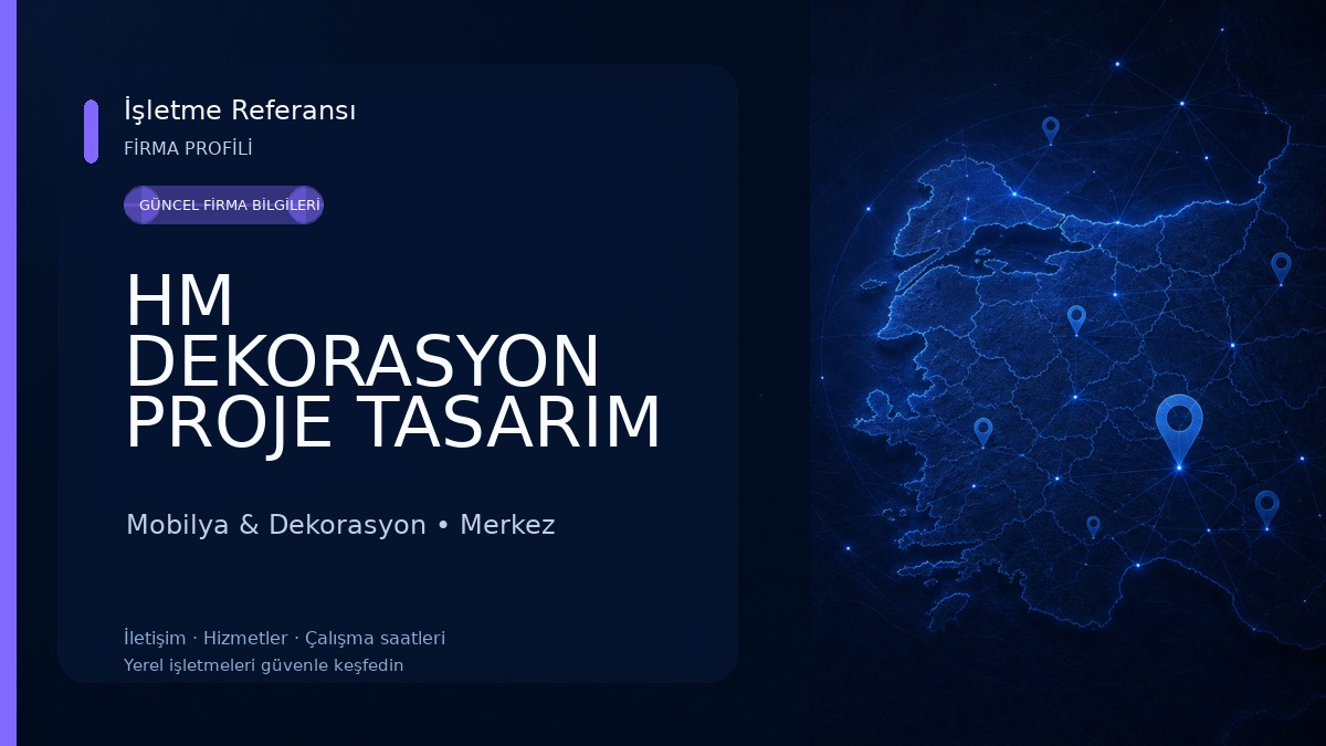 HM DEKORASYON PROJE TASARIM UYGULAMA Mobilya & Dekorasyon
