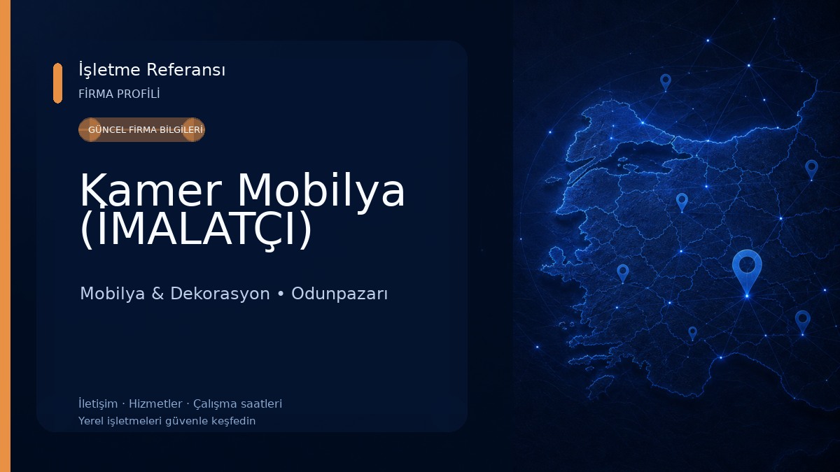 Kamer Mobilya (İMALATÇI) Mobilya & Dekorasyon