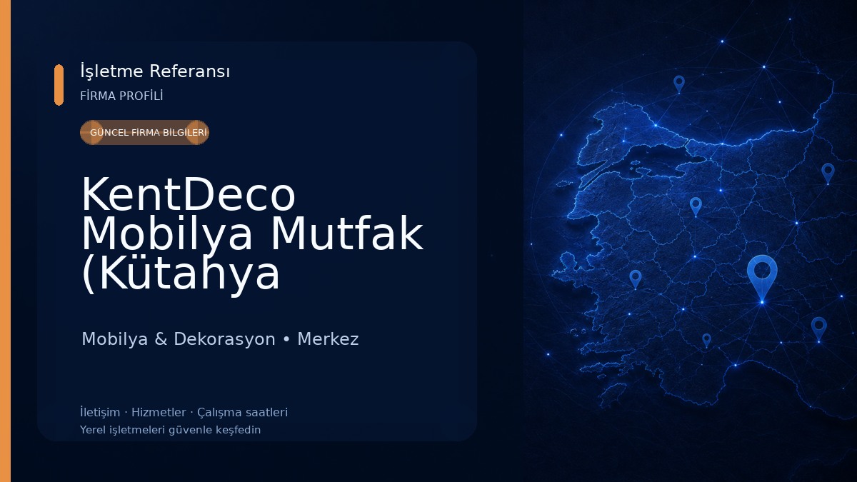 KentDeco Mobilya Mutfak (Kütahya Mobilya Mutfak) Mobilya & Dekorasyon