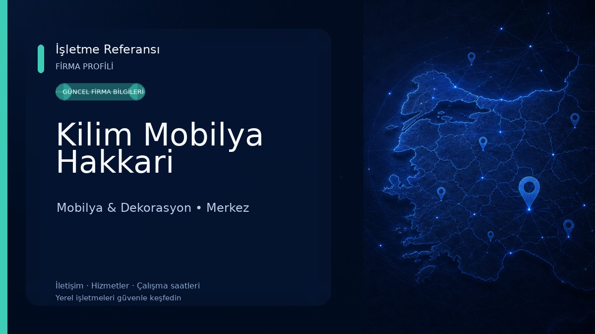 Kilim Mobilya Hakkari Mobilya & Dekorasyon