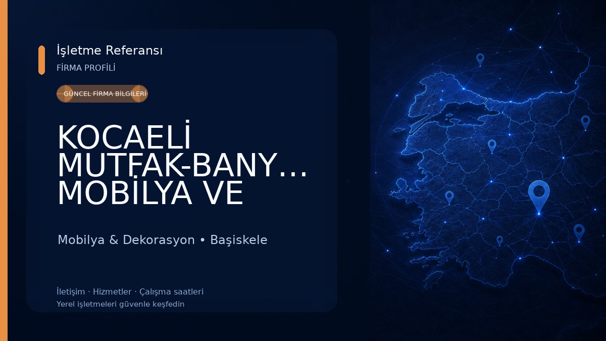 KOCAELİ MUTFAK-BANYO-RAYDOLAP MOBİLYA VE DEKORASYON Mobilya & Dekorasyon