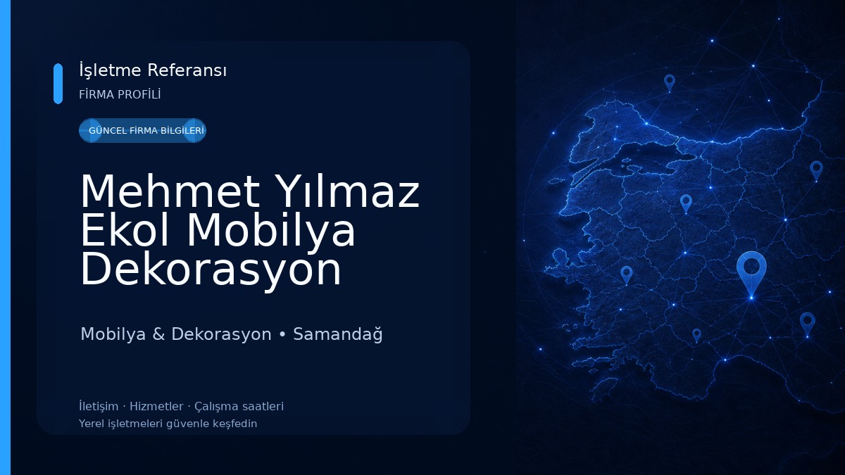 Mehmet Yılmaz Ekol Mobilya Dekorasyon Mobilya & Dekorasyon
