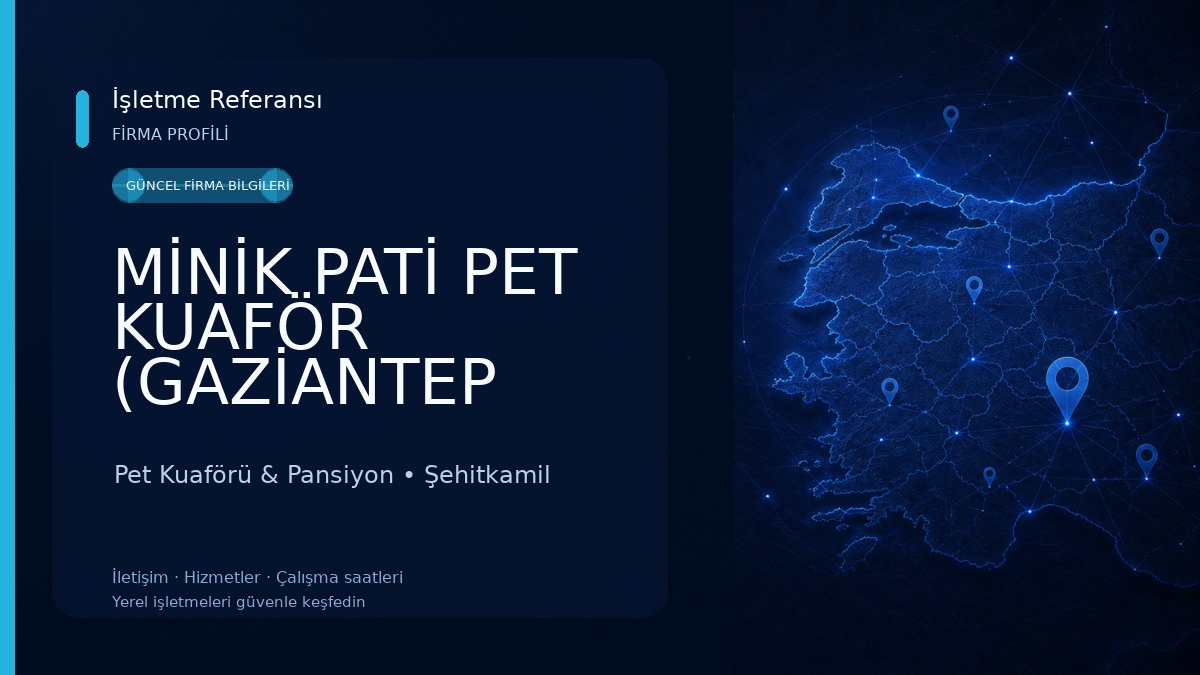 MİNİK PATİ PET KUAFÖR (GAZİANTEP KEDİ&KÖPEK TRAŞI) Pet Kuaförü & Pansiyon