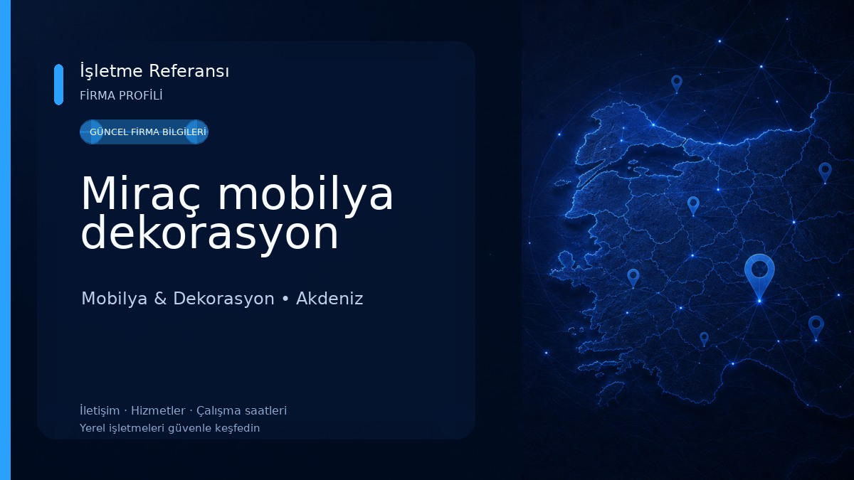 Miraç mobilya dekorasyon Mobilya & Dekorasyon