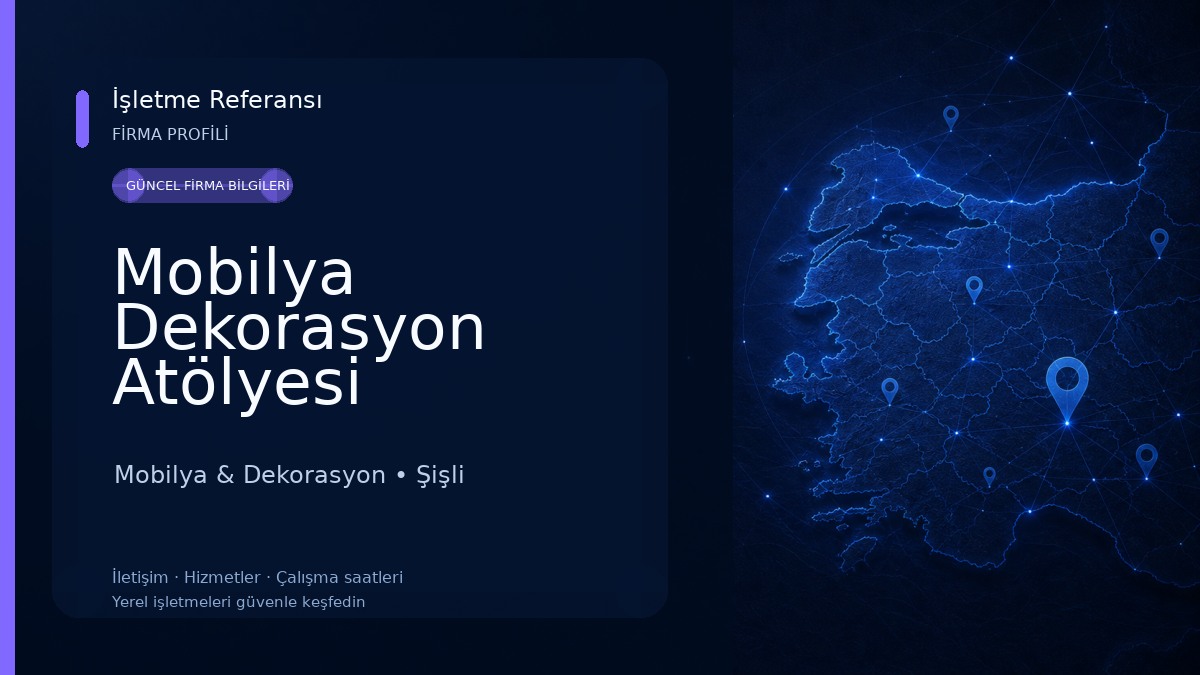 Mobilya Dekorasyon Atölyesi Mobilya & Dekorasyon