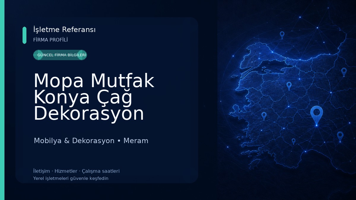 Mopa Mutfak Konya Çağ Dekorasyon Mobilya & Dekorasyon