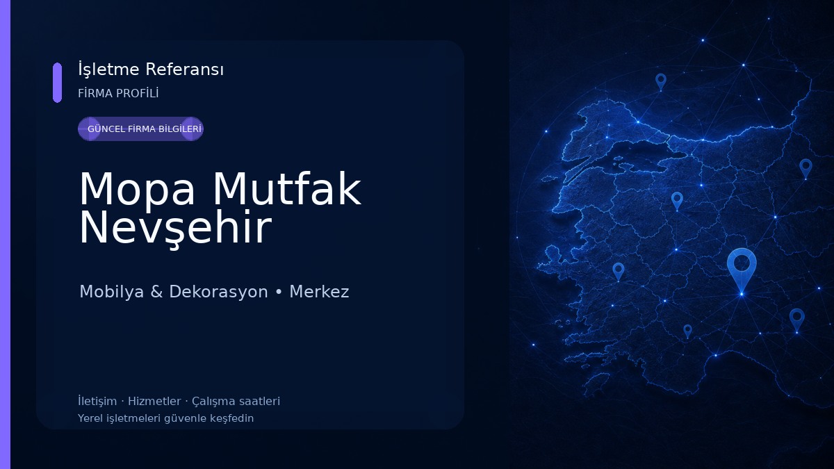 Mopa Mutfak Nevşehir Mobilya & Dekorasyon