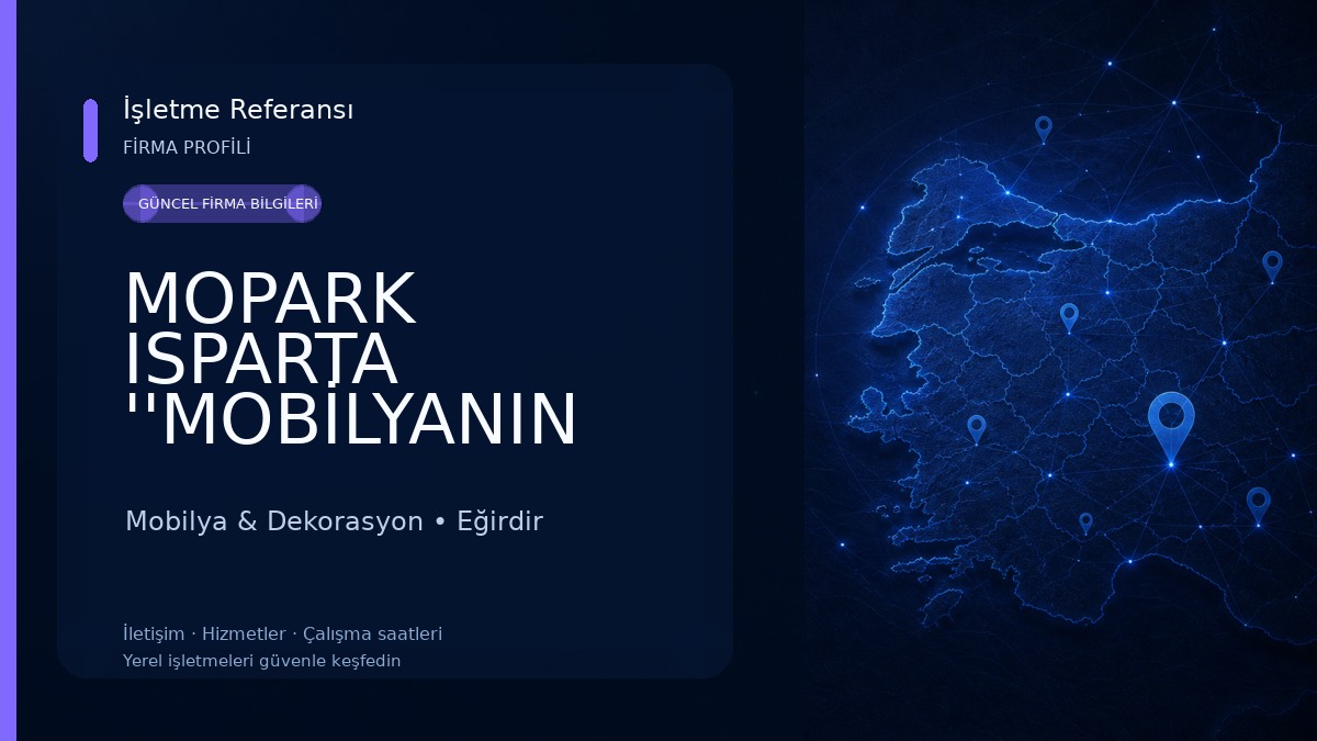 MOPARK ISPARTA ''MOBİLYANIN KALBİ'' Mobilya & Dekorasyon