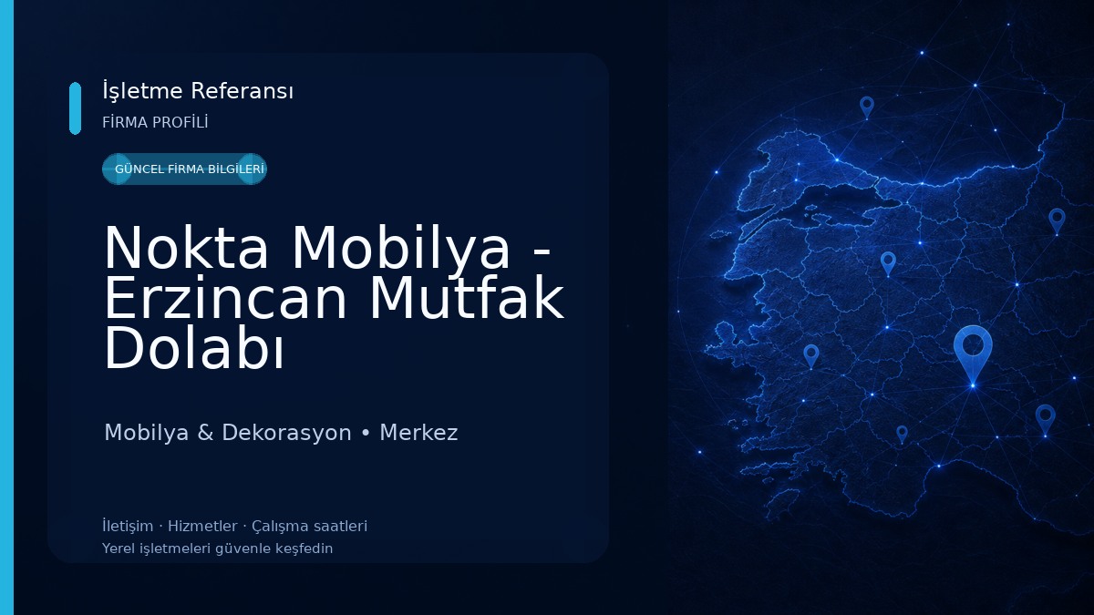 Nokta Mobilya - Erzincan Mutfak Dolabı Mobilya & Dekorasyon