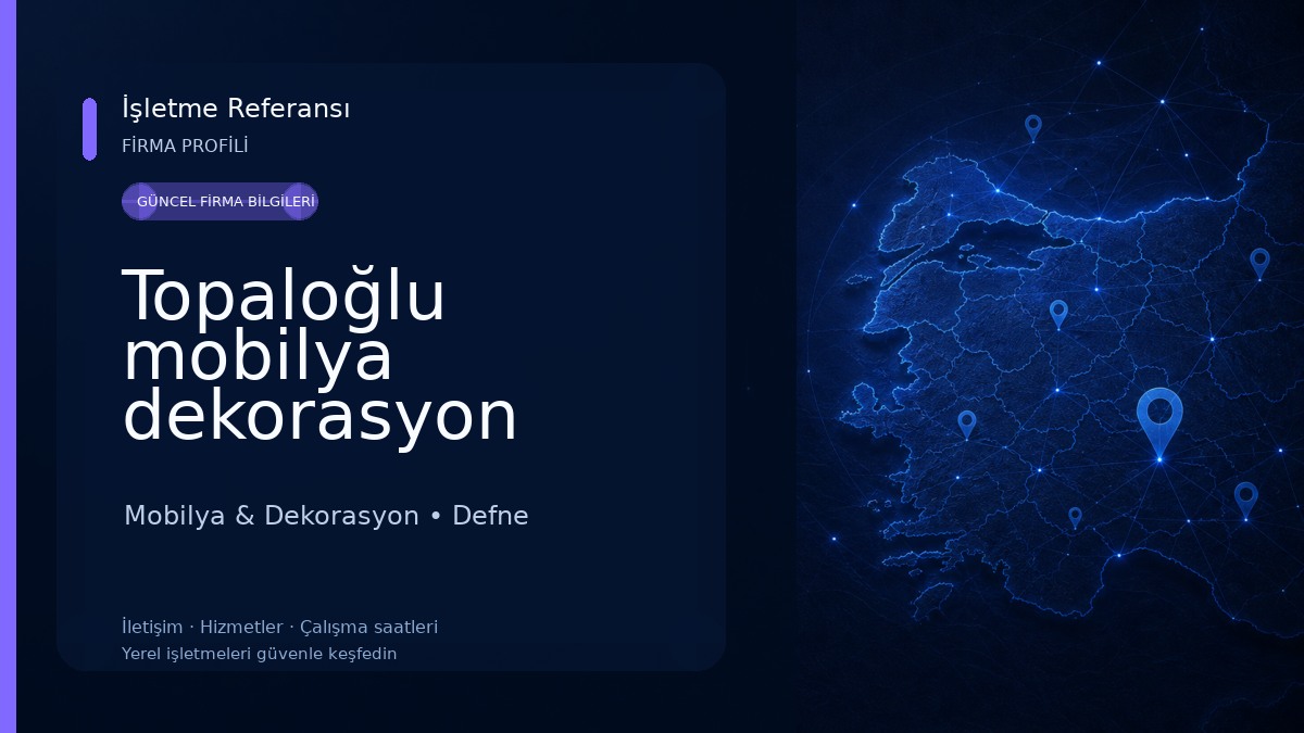 Topaloğlu mobilya dekorasyon atölyesi Mobilya & Dekorasyon