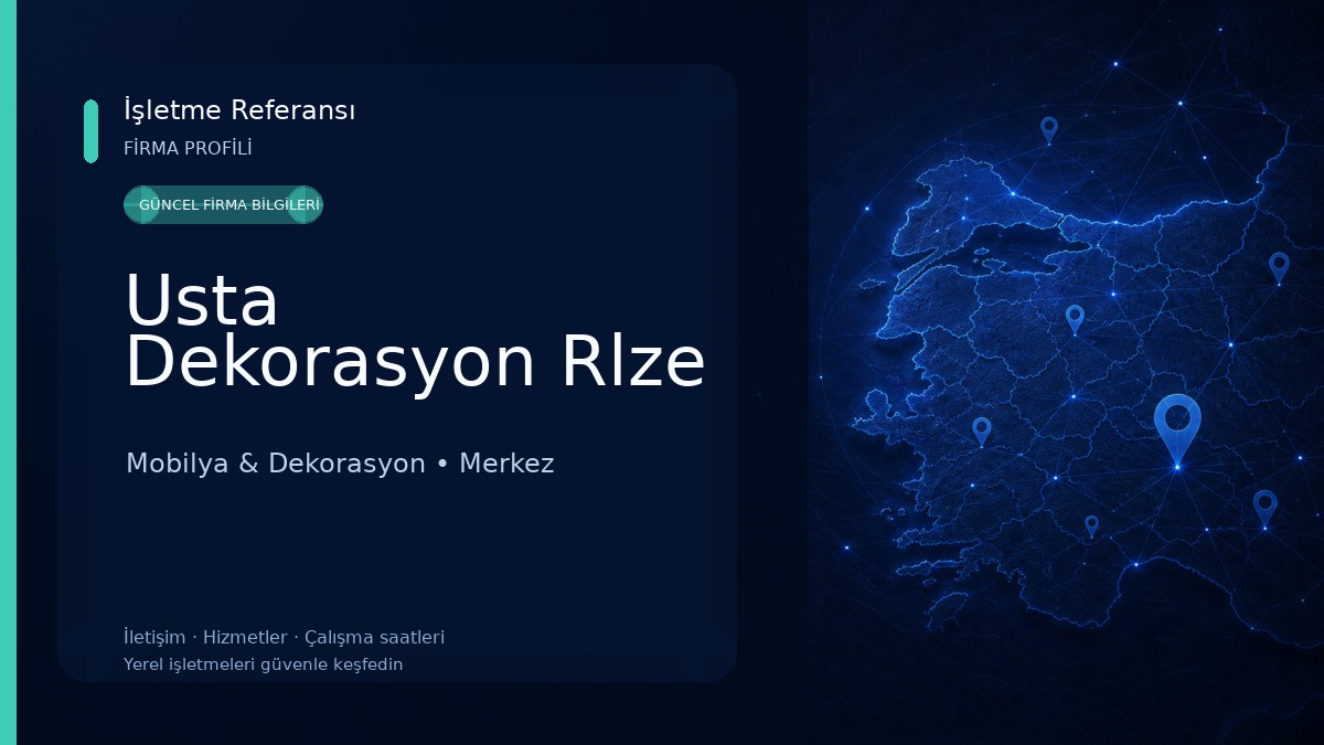 Usta Dekorasyon Rlze Mobilya & Dekorasyon
