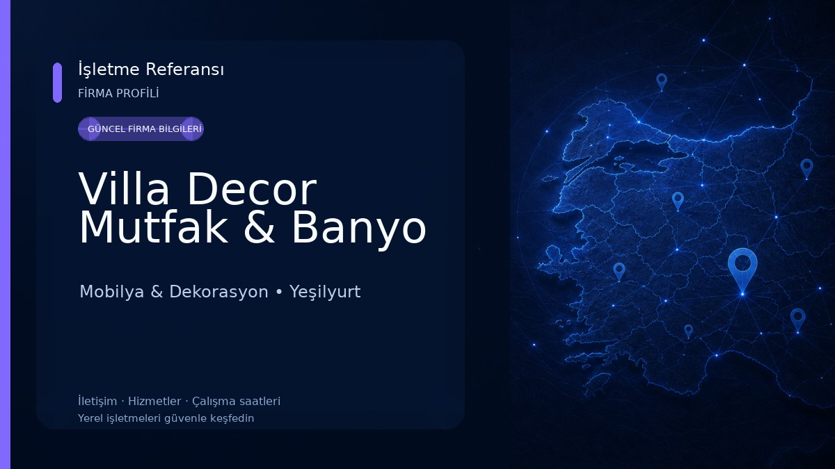 Villa Decor Mutfak & Banyo Mobilya & Dekorasyon