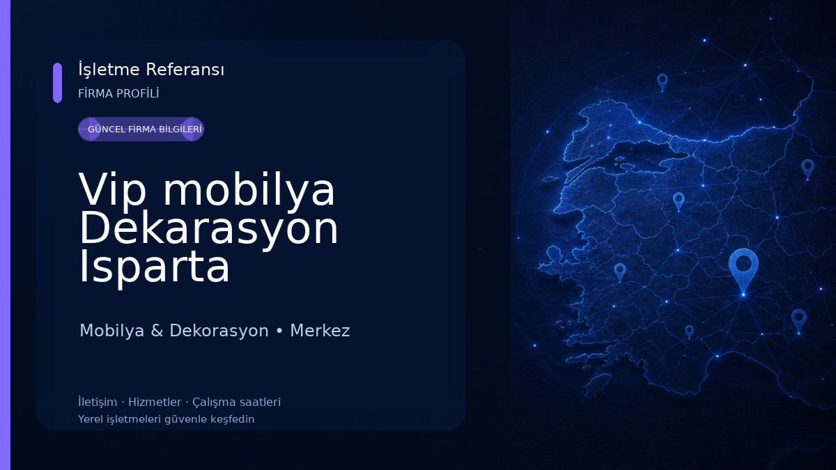 Vip mobilya Dekarasyon Isparta Mobilya & Dekorasyon