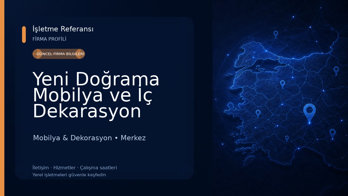 Yeni Doğrama Mobilya ve İç Dekarasyon Mobilya & Dekorasyon