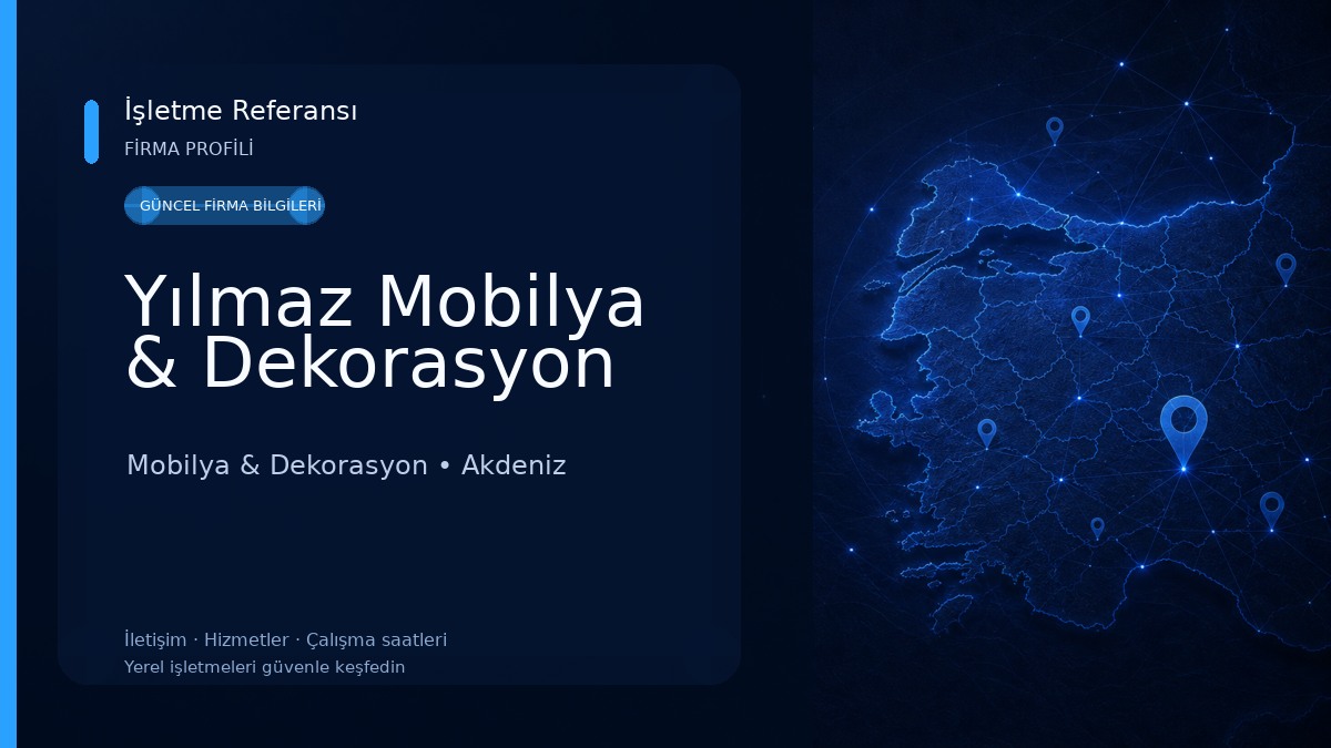Yılmaz Mobilya & Dekorasyon Mobilya & Dekorasyon